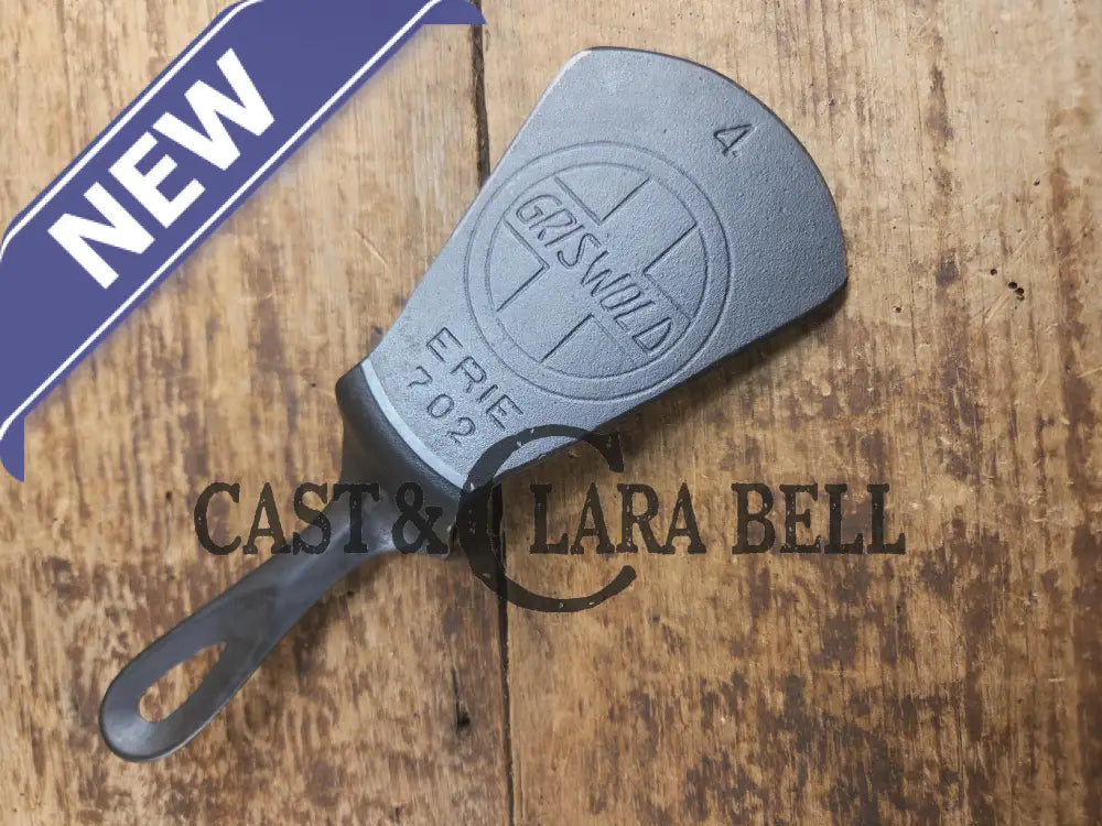 WOW! Custom made one of a kind 1920’s #4 Griswold Slant Logo with ERIE pattern! A HARD to find skillet rescued as a