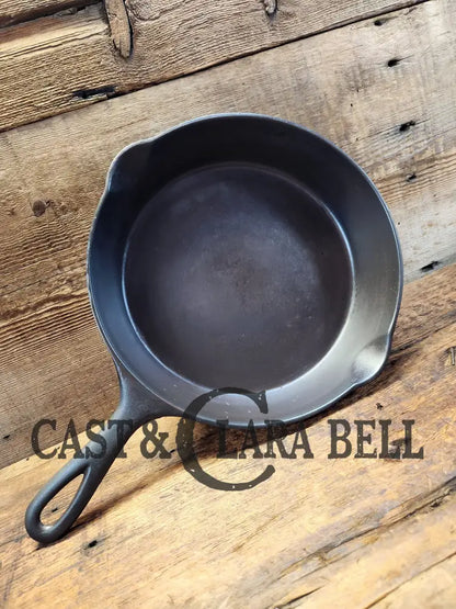 Wow. Early 1900’S Htf Wagner #7 Skillet With Heat Ring And Straight Logo.