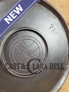 Wow! Early 1910’S Beautiful Griswold Slant Logo Vintage Griddle #8 Erie 738.