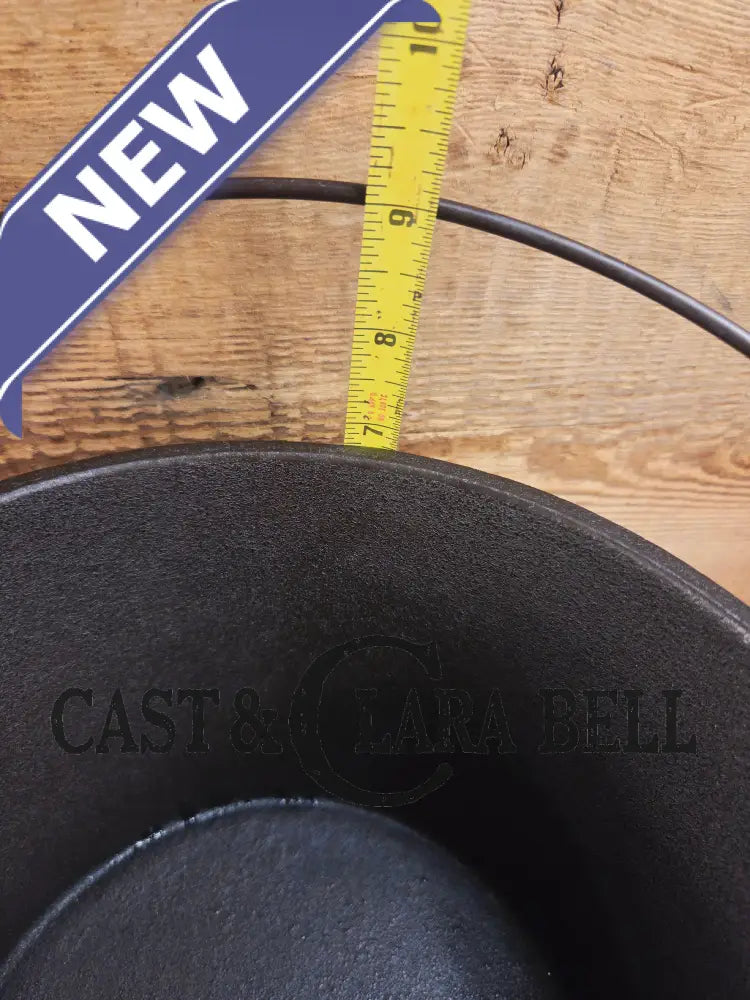 WOW! Gorgeous Birmingham S&R #7 Cast Iron flat Dutch Oven kettle with matching lid! Dutch Ovens Trivets & Kettles