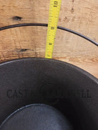 WOW! Gorgeous Birmingham S&R #7 Cast Iron flat Dutch Oven kettle with matching lid! Dutch Ovens Trivets & Kettles