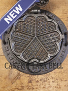 WOW! Gorgeous Fully Restored 1910’s ERA Griswold made Alfred Andresen & Co. #8 Waffle Iron Heart Shaped Design. Waffle