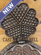 WOW! Gorgeous Fully Restored 1910’s ERA Griswold made Alfred Andresen & Co. #8 Waffle Iron Heart Shaped Design. Waffle