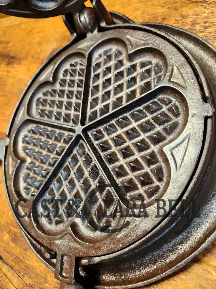 Wow! Gorgeous Fully Restored 1920’S Griswold Made Alfred Andresen & Co. #8 Waffle Iron Original