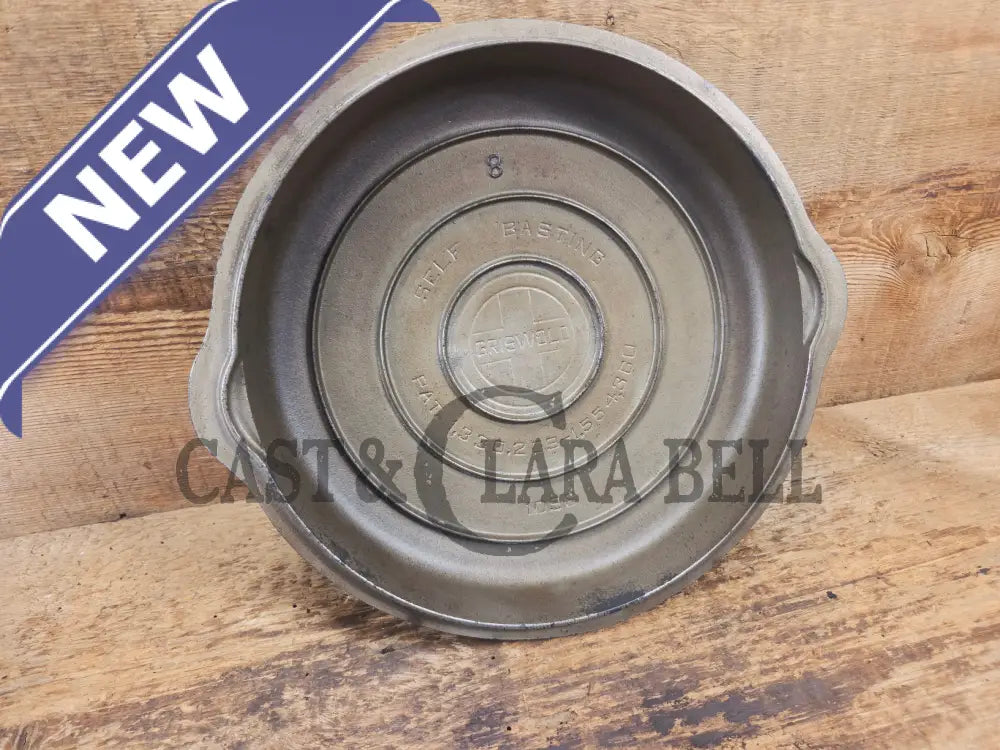 WOW! Griswold #8 Button top logo skillet lid fits a standard Griswold number 8 skillet. Chrome Finish! - Skillet