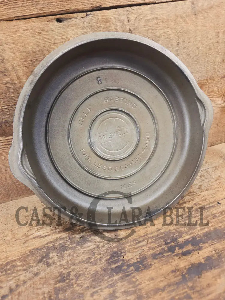 WOW! Griswold #8 Button top logo skillet lid fits a standard Griswold number 8 skillet. Chrome Finish! - Skillet