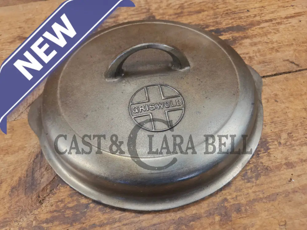 WOW! Griswold #8 Button top logo skillet lid fits a standard Griswold number 8 skillet. Chrome Finish! - Skillet