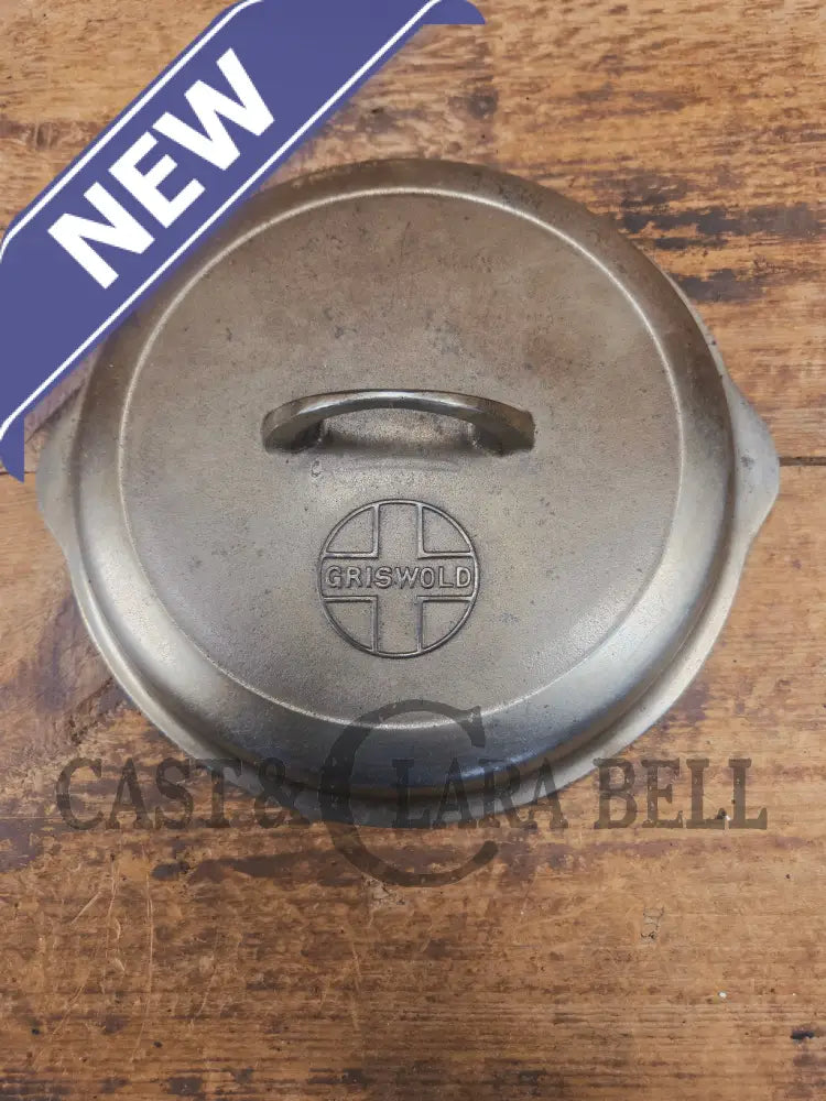 WOW! Griswold #8 Button top logo skillet lid fits a standard Griswold number 8 skillet. Chrome Finish! - Skillet