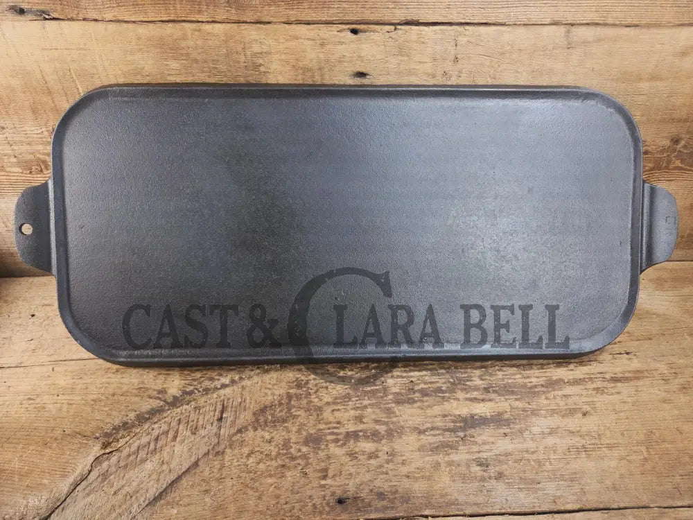 WOW! Griswold #9 Long Griddle (21’’ × 10’’) with Slant Logo and ’ERIE’ markings. GREAT for every day griddle on all