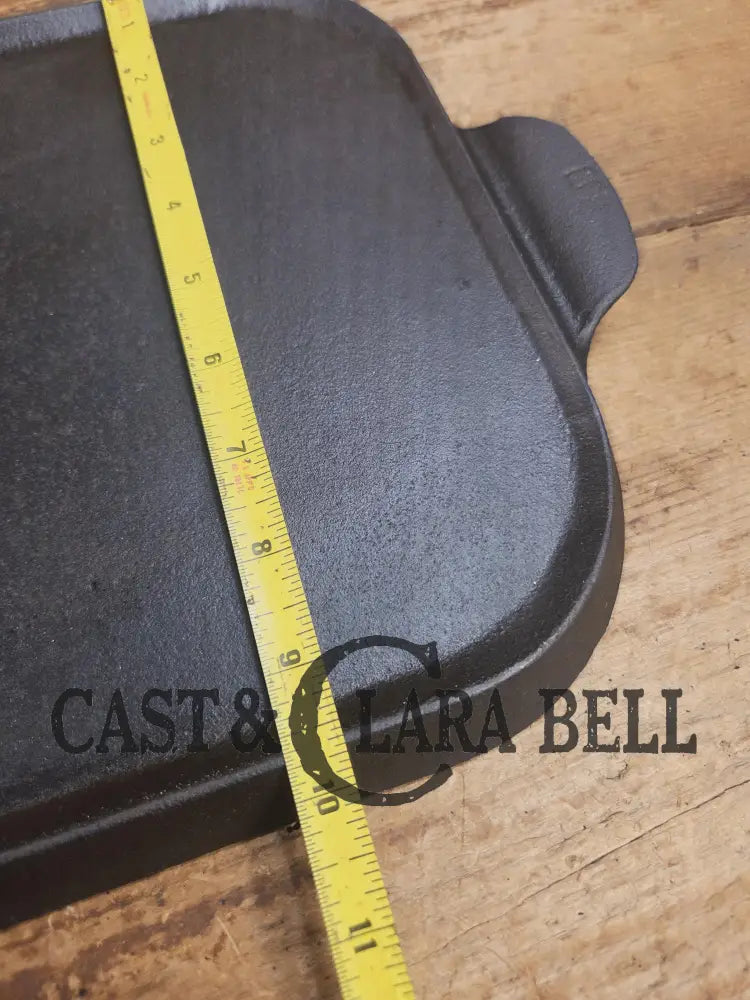 WOW! Griswold #9 Long Griddle (21’’ × 10’’) with Slant Logo and ’ERIE’ markings. GREAT for every day griddle on all