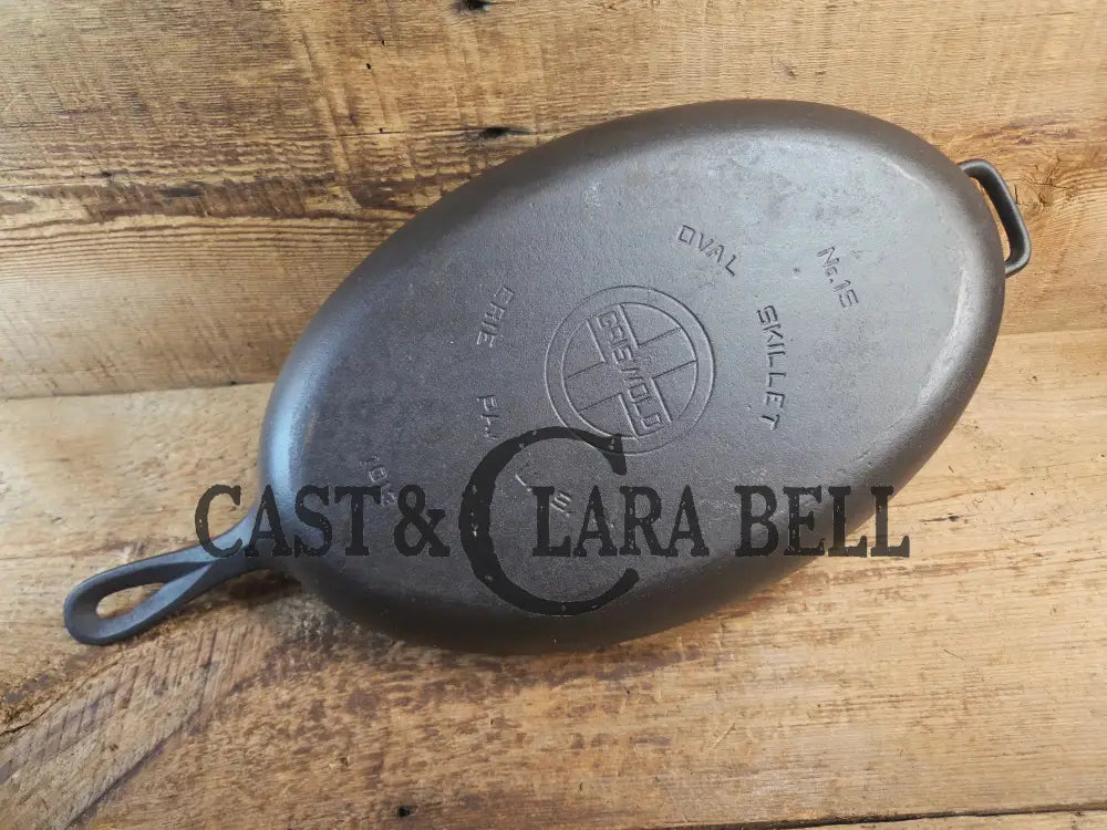 Wow! Hard to Find 1920’s Griswold #15 Oval Fish Skillet. Collector grade #1013 Skillet