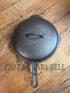 WOW! Hard to find 1930’s Hammered finish Griswold No. 8 DEEP CHICKEN FRYER Cast Iron Skillet 2028 w/ hinged lid 2098