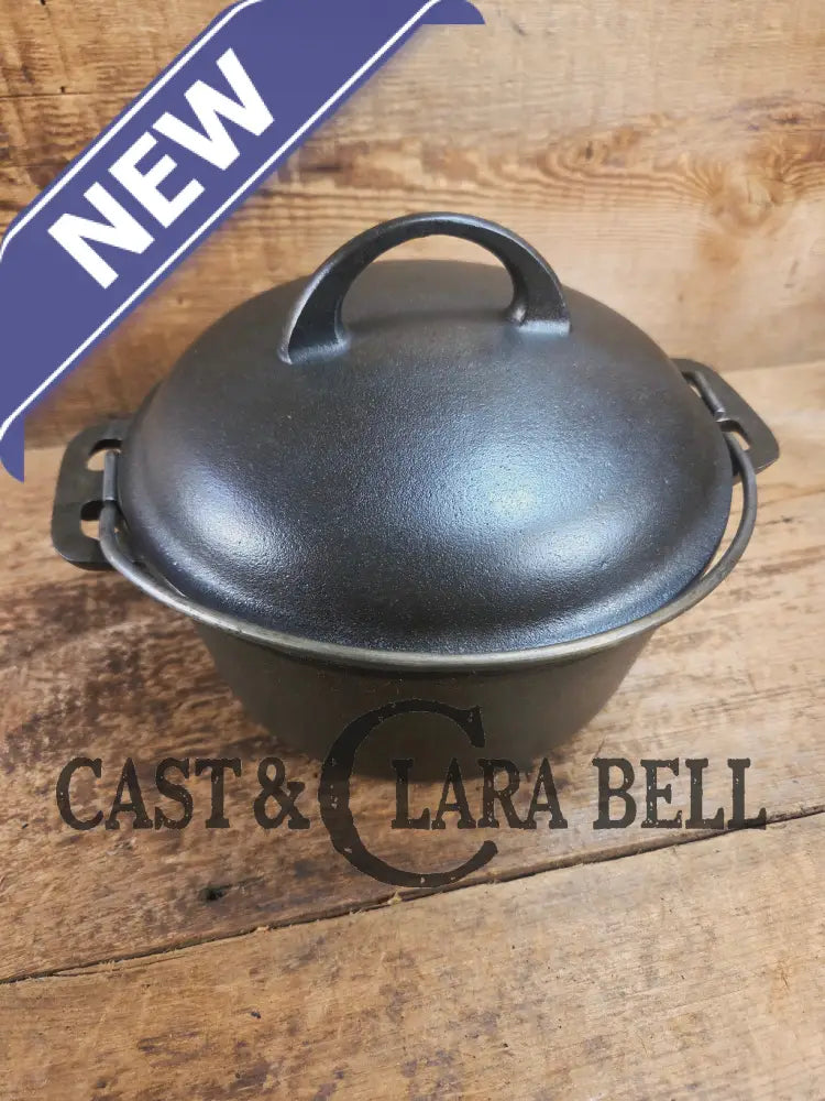 WOW Hard to Find and the cutest Dutch oven EVER. 1920’s Griswold #6 Tite-Top Cast Iron Dutch Oven High Dome Lid with EZ