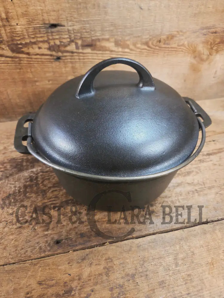 WOW Hard to Find and the cutest Dutch oven EVER. 1920’s Griswold #6 Tite-Top Cast Iron Dutch Oven High Dome Lid with EZ