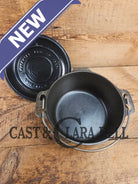 WOW Hard to Find and the cutest Dutch oven EVER. 1920’s Griswold #6 Tite-Top Cast Iron Dutch Oven High Dome Lid with EZ
