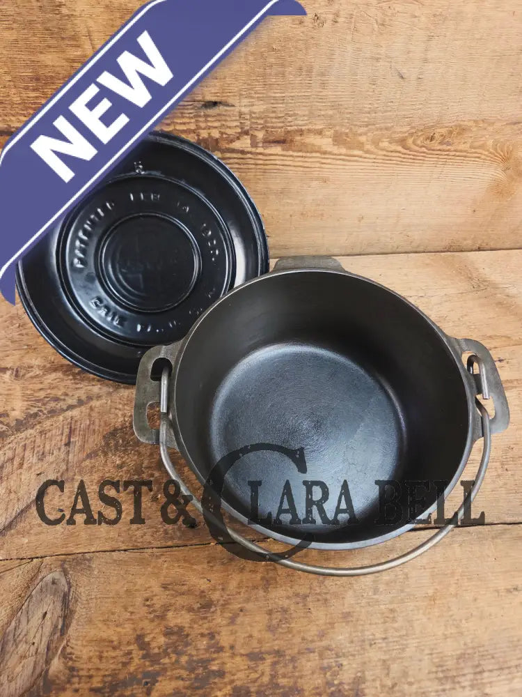 WOW Hard to Find and the cutest Dutch oven EVER. 1920’s Griswold #6 Tite-Top Cast Iron Dutch Oven High Dome Lid with EZ
