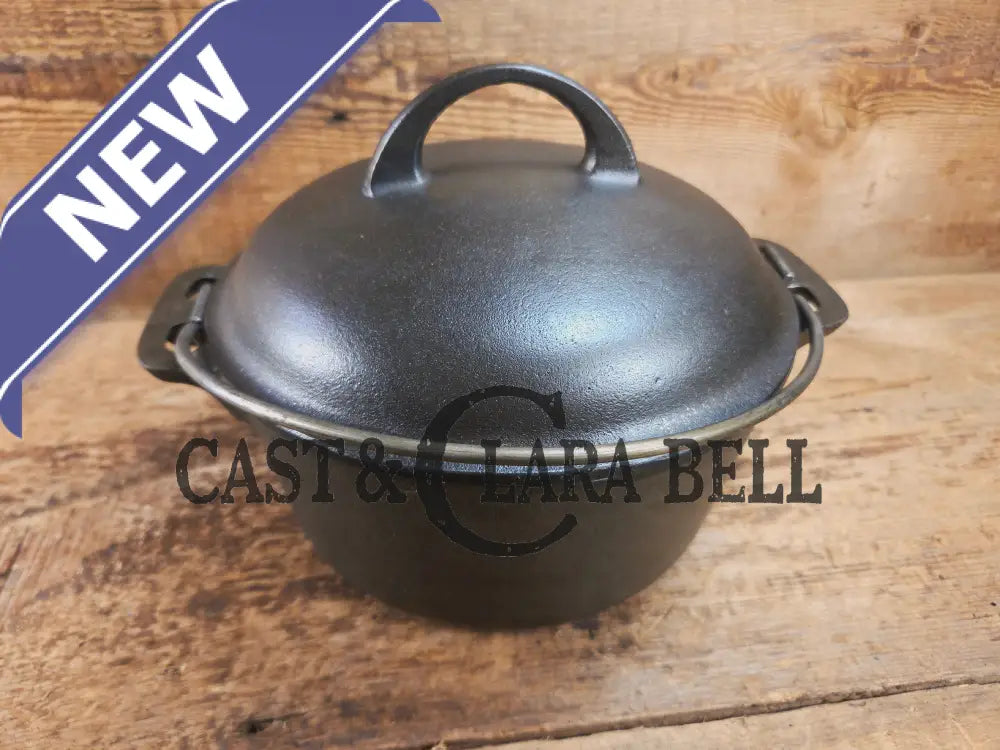 WOW Hard to Find and the cutest Dutch oven EVER. 1920’s Griswold #6 Tite-Top Cast Iron Dutch Oven High Dome Lid with EZ