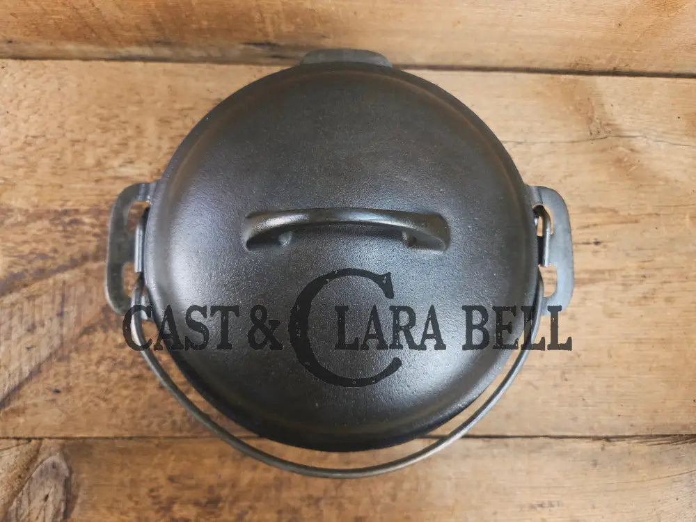 WOW Hard to Find and the cutest Dutch oven EVER. 1920’s Griswold #6 Tite-Top Cast Iron Dutch Oven High Dome Lid with EZ