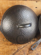 WOW! Harder to find 1930’s Wagner #8 DEEP skillet with matching lid! Not see often and with beautiful Hammered Finish