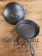 WOW! Harder to find 1930’s Wagner #8 DEEP skillet with matching lid! Not see often and with beautiful Hammered Finish