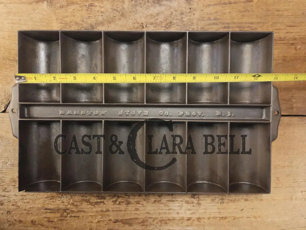WOW. Late 1800’s Barstow LARGE No. 15 French Roll Bread 12 cup. Providence R.I. made. Makes amazing muffins and small