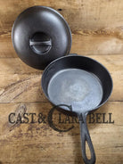 WOW! Maid of Honor (Lodge?) #8 DEEP skillet with matching lid. Hard to find awesome design! Skillet