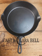 WOW!! Mint condition 1890’s Griswold ERIE #10 3rd series Skillet w/ Heat Ring 715 with BULLSEYE makers mark! Skillet