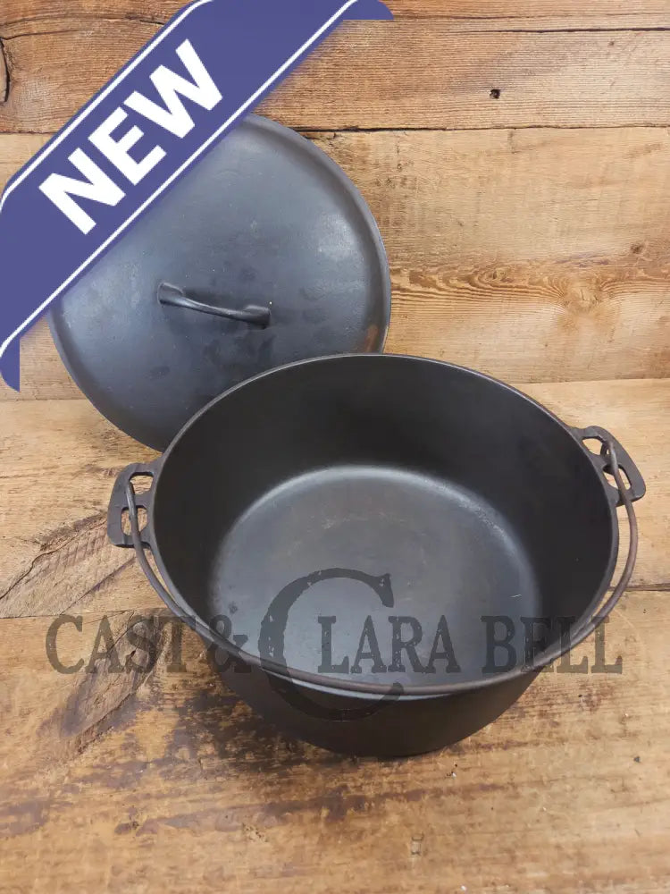 WOW. Not seen often! Griswold first series Slant Logo w/ ERIE Dutch oven Size #10 (835) Dutch Oven with ERIE Logo &