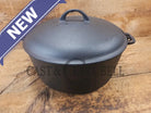 WOW. Not seen often! Griswold first series Slant Logo w/ ERIE Dutch oven Size #10 (835) Dutch Oven with ERIE Logo &