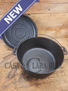 WOW. Not seen often! Griswold first series Slant Logo w/ ERIE Dutch oven Size #10 (835) Dutch Oven with ERIE Logo &