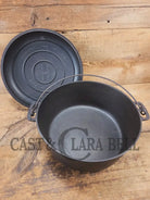 WOW. Not seen often! Griswold first series Slant Logo w/ ERIE Dutch oven Size #10 (835) Dutch Oven with ERIE Logo &