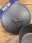 WOW. Not seen often! Griswold first series Slant Logo w/ ERIE Dutch oven Size #10 (835) Dutch Oven with ERIE Logo &