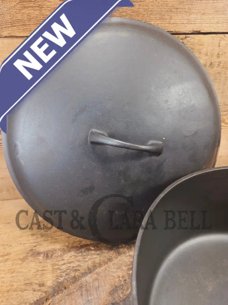 WOW. Not seen often! Griswold first series Slant Logo w/ ERIE Dutch oven Size #10 (835) Dutch Oven with ERIE Logo &