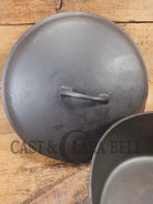 WOW. Not seen often! Griswold first series Slant Logo w/ ERIE Dutch oven Size #10 (835) Dutch Oven with ERIE Logo &