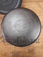 WOW. Not seen often! Griswold first series Slant Logo w/ ERIE Dutch oven Size #10 (835) Dutch Oven with ERIE Logo &