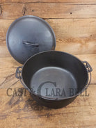 WOW. Not seen often! Griswold first series Slant Logo w/ ERIE Dutch oven Size #10 (835) Dutch Oven with ERIE Logo &