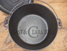 WOW. Not seen often! Griswold first series Slant Logo w/ ERIE Dutch oven Size #10 (835) Dutch Oven with ERIE Logo &