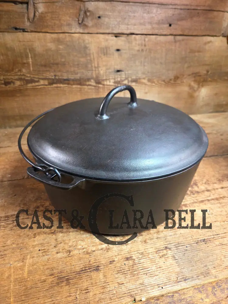 WOW. Not seen often! Late 1890’s Era Griswold ERIE Size #10 (835) Dutch Oven with ERIE Logo & (2553) Lid. One of the