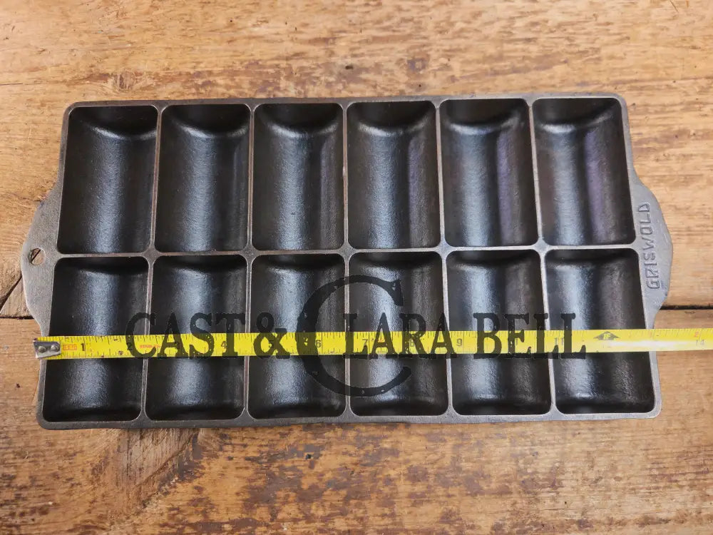 WOW. Rare Variation 3 (Rarity 6 of 10) 1920’s LARGE Griswold No. 15 French Roll Bread 12 cup 6138 Bakeware