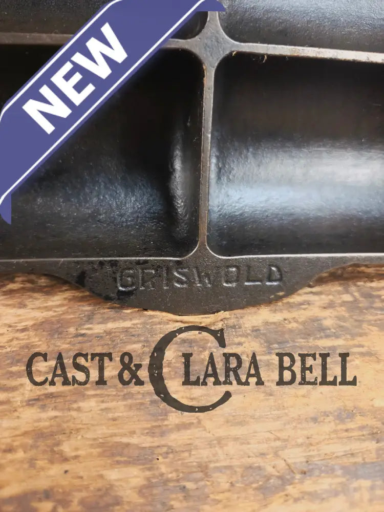 WOW. Rare Variation 3 (Rarity 6 of 10) 1920’s LARGE Griswold No. 15 French Roll Bread 12 cup 6138 Bakeware