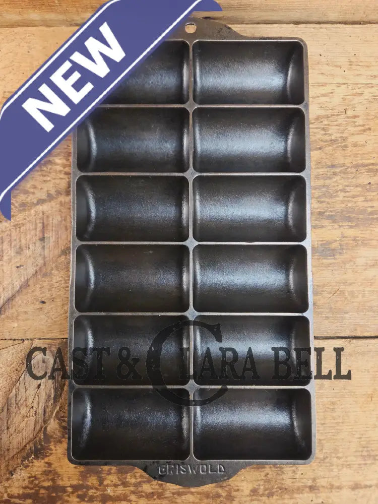 WOW. Rare Variation 3 (Rarity 6 of 10) 1920’s LARGE Griswold No. 15 French Roll Bread 12 cup 6138 Bakeware