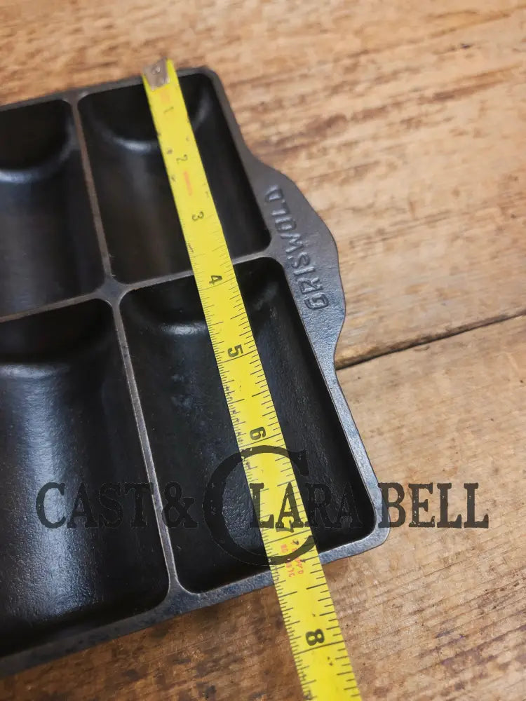 WOW. Rare Variation 3 (Rarity 6 of 10) 1920’s LARGE Griswold No. 15 French Roll Bread 12 cup 6138 Bakeware