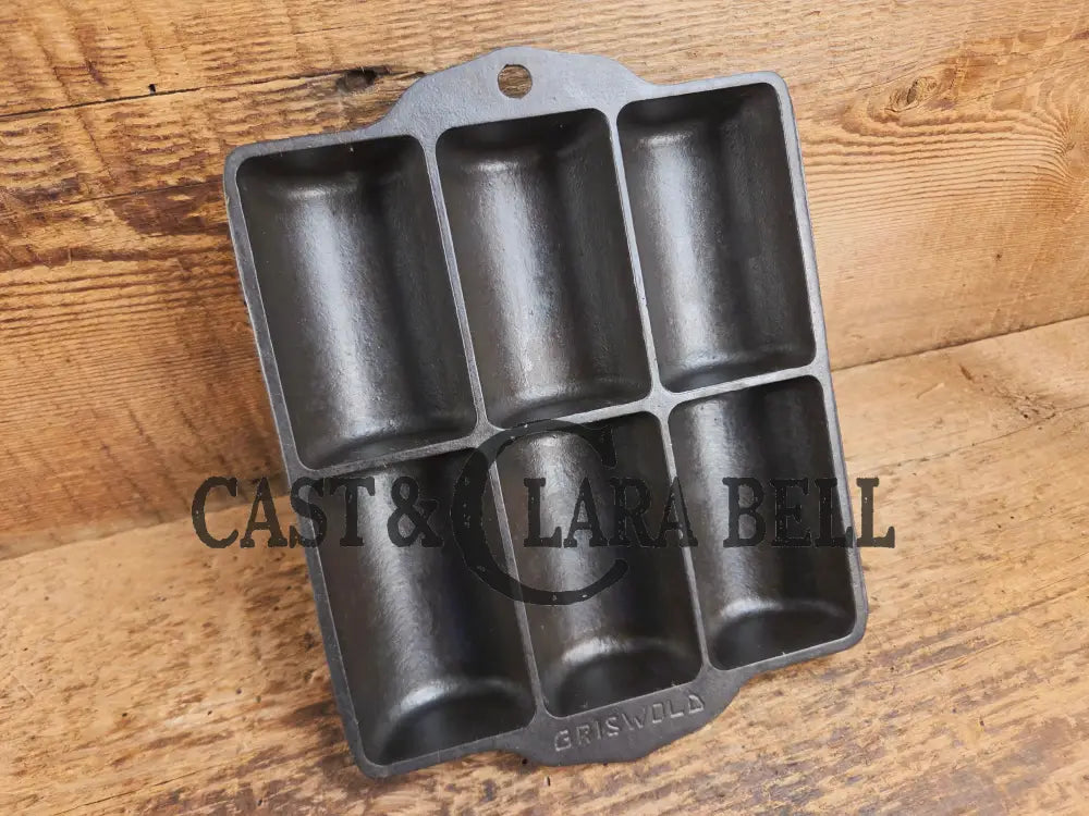 WOW. Tough To Find 1920’s LARGE Griswold No. 16 French Roll Bread 6 cup 6139 Bakeware