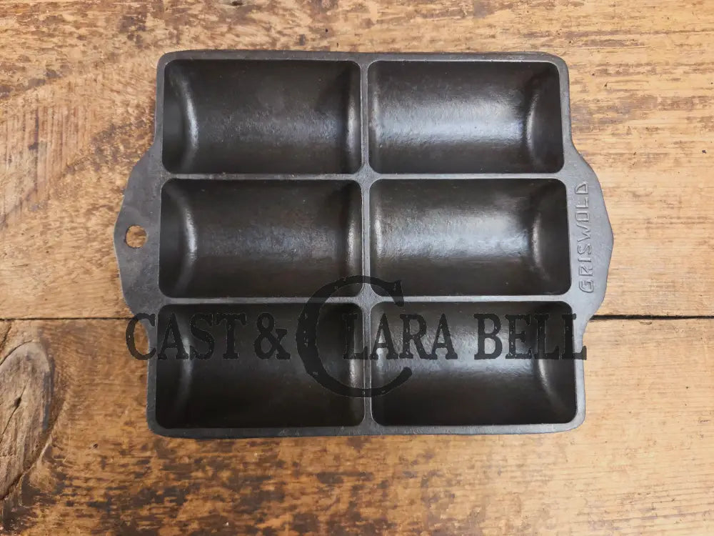 WOW. Tough To Find 1920’s LARGE Griswold No. 16 French Roll Bread 6 cup 6139 Bakeware