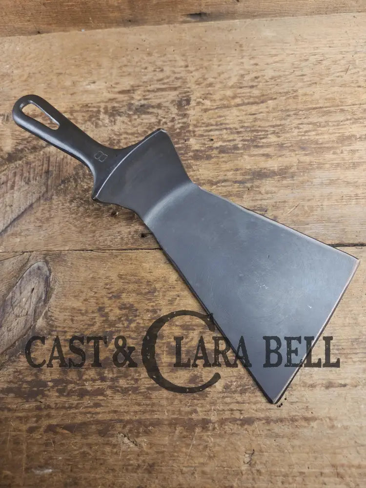 Wow UNIQUE! Custom made Griswold Cast Iron DEEP Skillet Spatula. Reclaimed from a Small Block cast iron deep skillet.