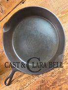 Wow unique!! Not seen often Griswold #8 Skillet with Slant Logo and Smooth Bottom! 704 Skillet