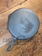 Wow unique!! Not seen often Griswold #8 Skillet with Slant Logo and Smooth Bottom! 704 - Skillet
