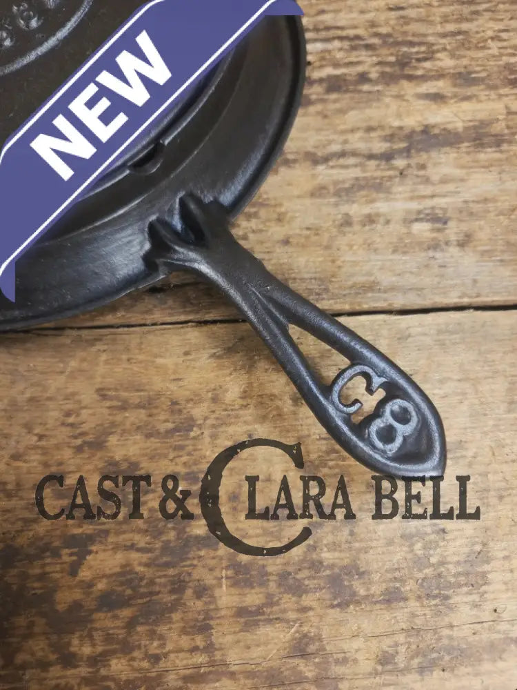 WOW VERY cool and tough to find! Early 1900’s Fanner Mfg Co No. 8 Crescent Cast Iron Waffle Maker with Low Base. Harder