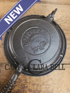 WOW VERY cool and tough to find! Early 1900’s Fanner Mfg Co No. 8 Crescent Cast Iron Waffle Maker with Low Base. Harder