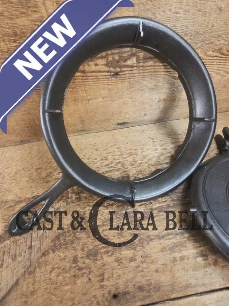 WOW VERY cool and tough to find! Early 1900’s Fanner Mfg Co No. 8 Crescent Cast Iron Waffle Maker with Low Base. Harder